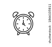 Outline Vector Clock Time Icon...