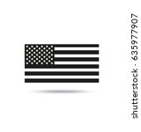 american flag | Shutterstock .eps vector #635977907