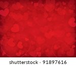 valentine's day background with ... | Shutterstock .eps vector #91897616