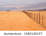 Empty Desert Landscape With...