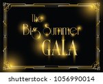 big gala ball art deco... | Shutterstock .eps vector #1056990014