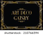 gatsby art deco background | Shutterstock .eps vector #210766594
