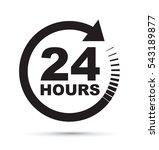 twenty four hour icon | Shutterstock .eps vector #543189877