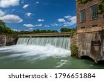 A Dam On A Large Spring In...