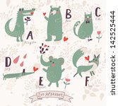 Cute Zoo Alphabet In Vector. A  ...