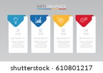 modern info graphic template... | Shutterstock .eps vector #610801217