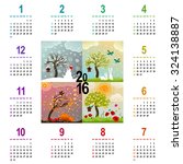 Colorful 2016 Calendar   Week...