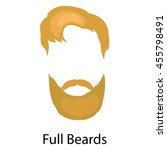mans trendy haircut types for... | Shutterstock .eps vector #455798491