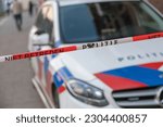 Politie  dutch police. close up ...
