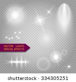 glowing lights effect  flare ... | Shutterstock .eps vector #334305251