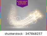 abstract vector magic glow star ... | Shutterstock .eps vector #347868257