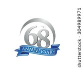 anniversary ring logo blue... | Shutterstock .eps vector #304989971