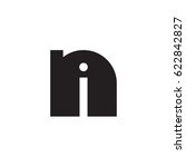 initial logo ni  in  i inside n ... | Shutterstock .eps vector #622842827