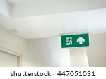 fire exit signage   minimal... | Shutterstock . vector #447051031