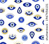greek evil eye seamless pattern ... | Shutterstock .eps vector #1967456131