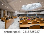 Small photo of DEN HAAG, NETHERLANDS - APRIL 5: House of Representatives during a debating at the Tweede Kamer on 5 April, 2023 in Den Haag