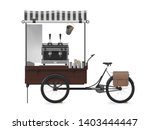 Street Coffee Cart 3d Rendering ...