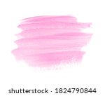 pastel pink brush paint stroke  ... | Shutterstock . vector #1824790844