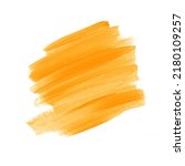 Small photo of Orange brush stroke painted watercolor background. Perfect design for logo, headline and sale banner.
