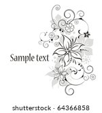 vector flowers | Shutterstock .eps vector #64366858