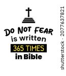 do not fear bible quote verse... | Shutterstock .eps vector #2077637821