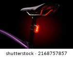 Close Up Of Illuminated Bicycle ...
