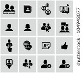 icons set for social network... | Shutterstock .eps vector #104943077