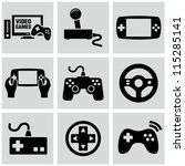video game icons set | Shutterstock .eps vector #115285141