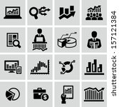 market analysis  diagrams icons | Shutterstock .eps vector #157121384