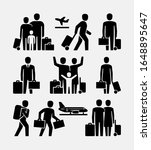travel people vector icons.... | Shutterstock .eps vector #1648895647