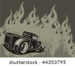 Rat Rod On A Background With...