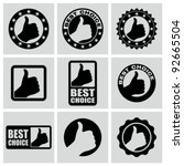 vector set of best choice icons. | Shutterstock .eps vector #92665504