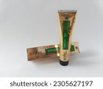 Small photo of Sambas, West Kalimantan, Indonesia-May 20 2023: Toothpaste with Brand '' Sasha'' made from Natural Ingredients Miswak and Betel