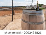 Small photo of Requena Valencia province Spain on April 16, 2021 Nodus vine cellar and Entrevinas hotel in wineyards
