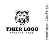 tiger head logo icon vector...