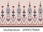 beautiful ethnic abstract ikat... | Shutterstock .eps vector #1949175064