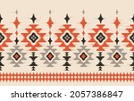 ethnic abstract ikat art.... | Shutterstock .eps vector #2057386847