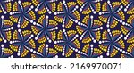 African Ethnic Traditional Blue ...