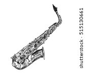 saxophone.musical instruments.... | Shutterstock .eps vector #515130661