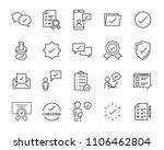check list icon set  stamp icon ... | Shutterstock .eps vector #1106462804