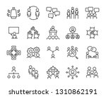 set of planning icons  such as... | Shutterstock .eps vector #1310862191