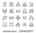 set of business people icons ... | Shutterstock .eps vector #1354832897