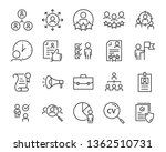 set of job search icons  such... | Shutterstock .eps vector #1362510731