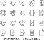 set of phone or smartphone... | Shutterstock .eps vector #1501261817