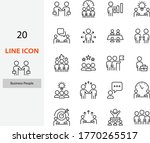 set of people line icons  team  ... | Shutterstock .eps vector #1770265517