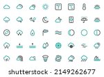 set of weather icons ... | Shutterstock .eps vector #2149262677