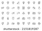 set of creative line icons ... | Shutterstock .eps vector #2151819287