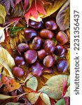 Many Chestnuts With Autumn...