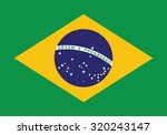 vector image of brazil flag | Shutterstock .eps vector #320243147