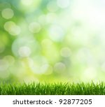 Natural green background with...